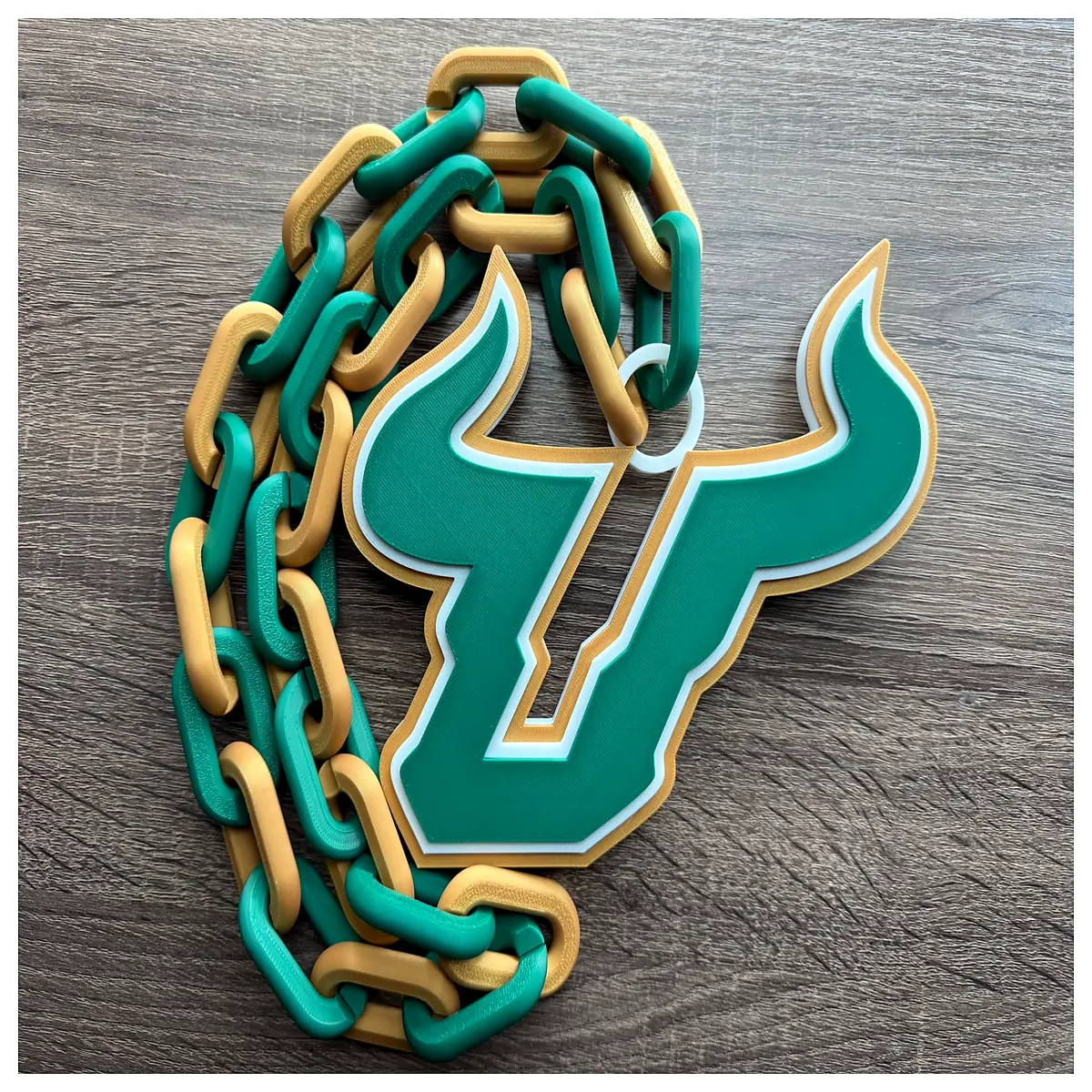 South Florida Bulls Oversized Necklace Chain Jewelry Trendy Chain Large Chain Unisex Fashion Accessory