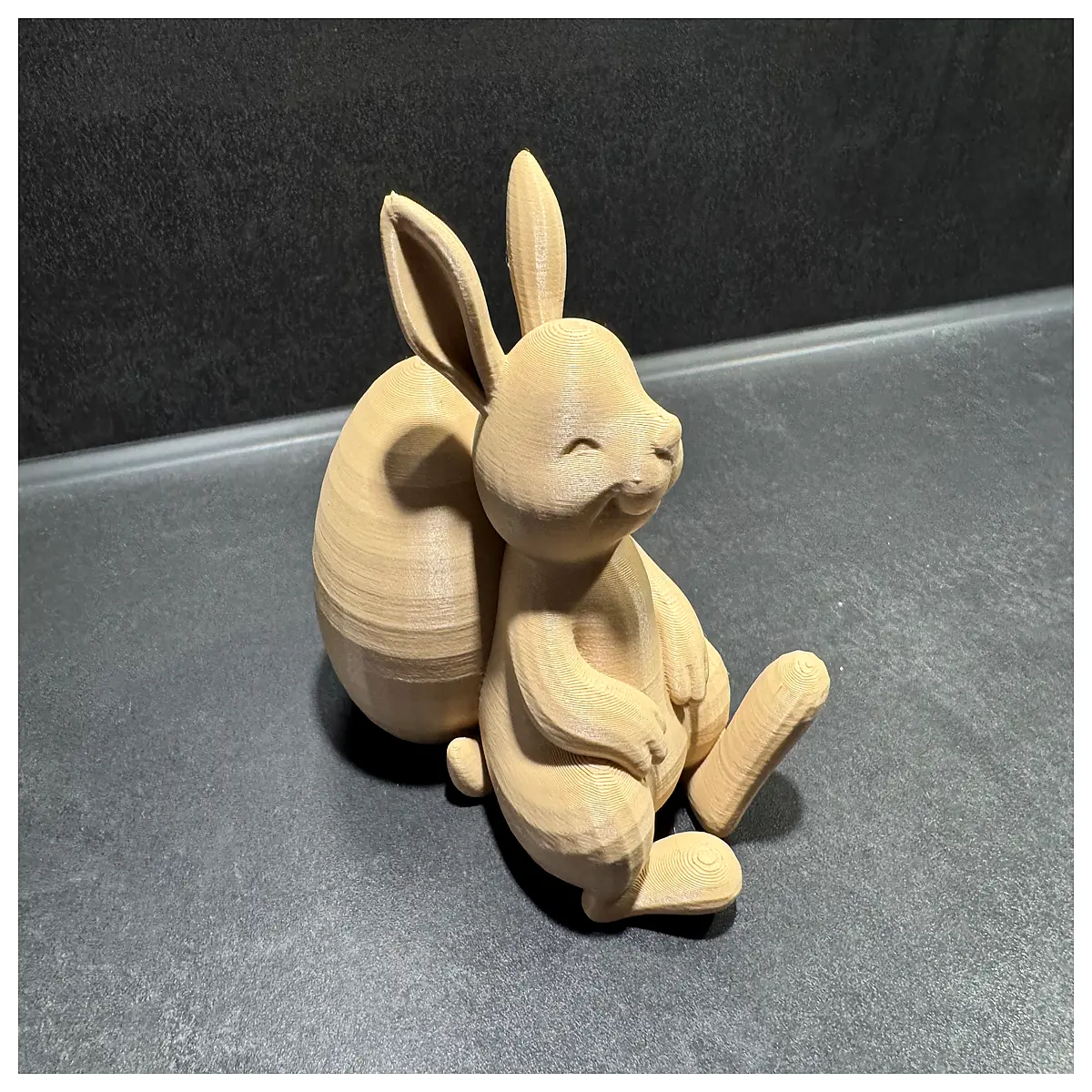 Easter Bunny Decoration with Eggs Easter Egg Decor Festive Ornament Holiday Toy Display Figure