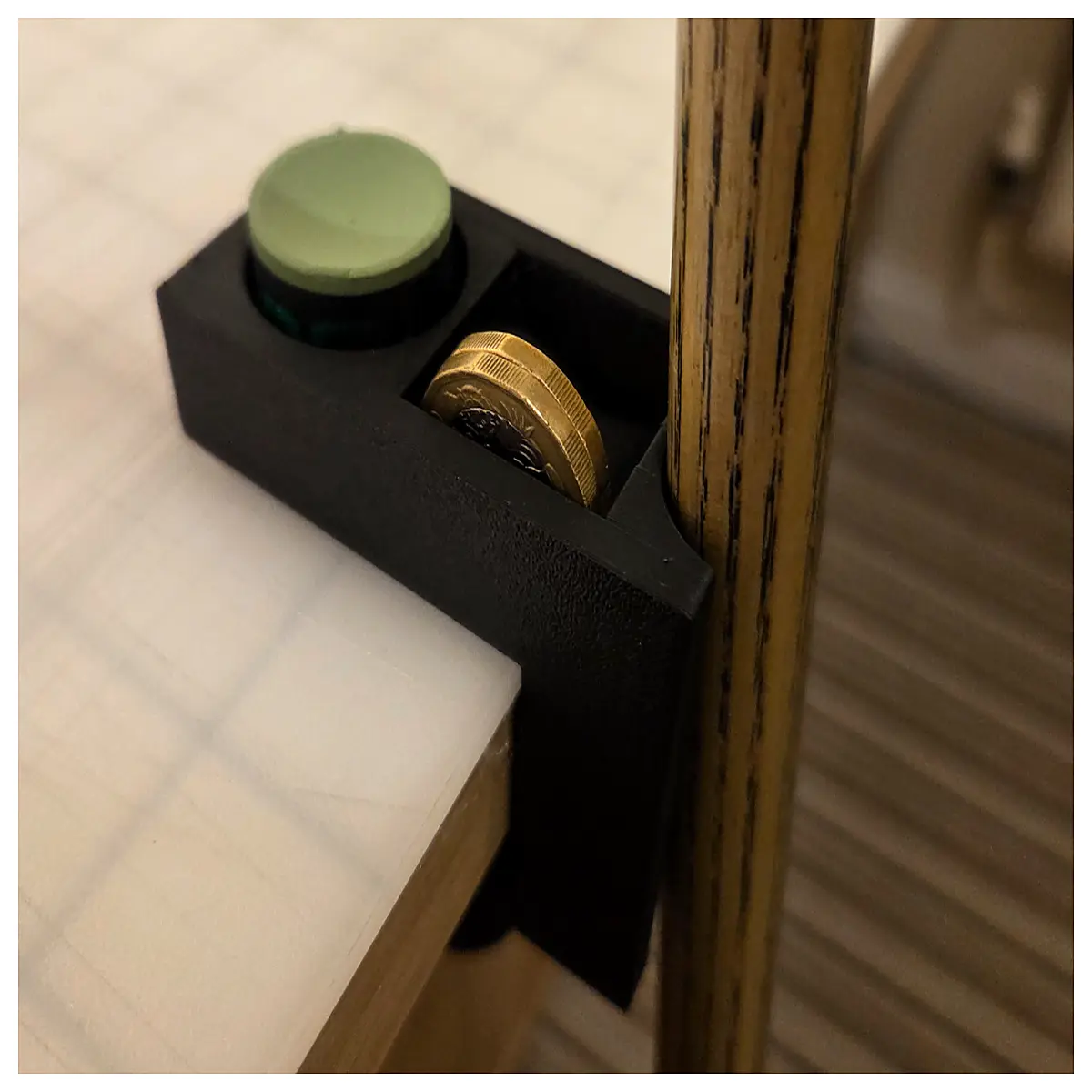 pool cue rack with chalk holder round cup single stick wall mount billiard accessories
