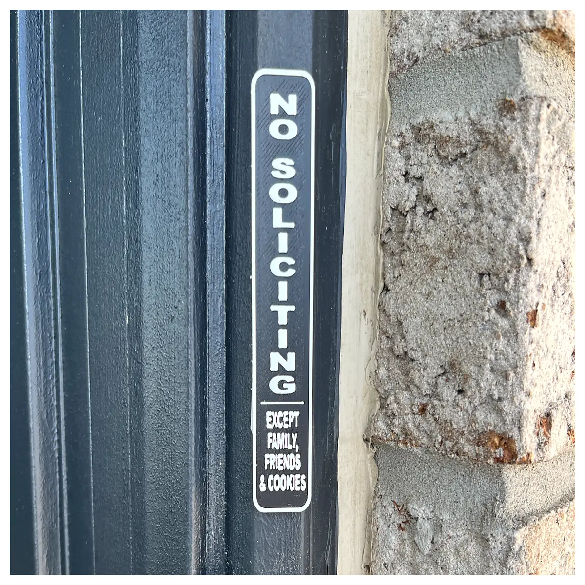 no soliciting door sign privacy protection sticker for front door anti salesman warning plaque home security deterrent label