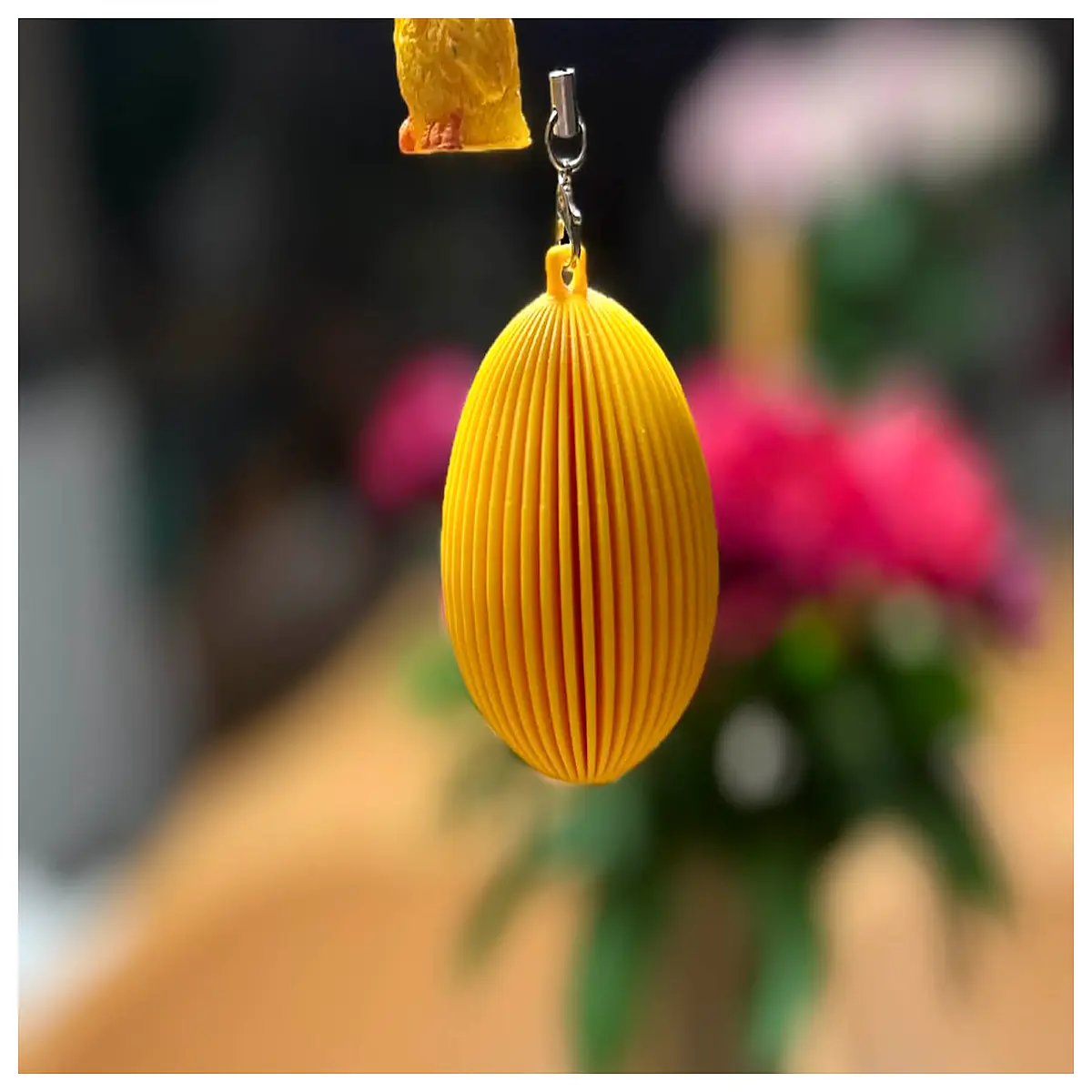 Modern Striped Easter Egg Desktop Hanging Decoration Easter Decor Festive Gift Creative Ornament