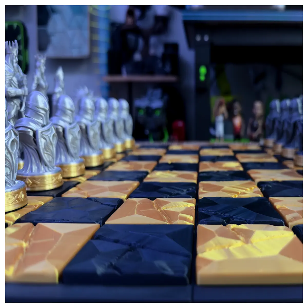Chessboard Tiles Chess Floor Tiles Chess Piece Covering Chess Game Flooring Slate Chess Brick Tiles Wholesale Supply