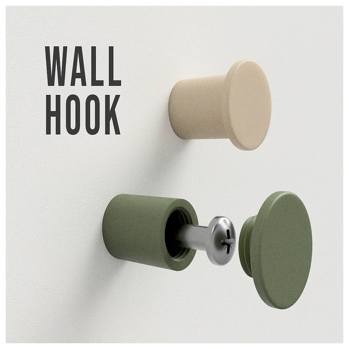 Hidden Wall Hook Concealed Mounting System Bathroom Kitchen Decor Hooks Wall Fixings Modern Design Accessories