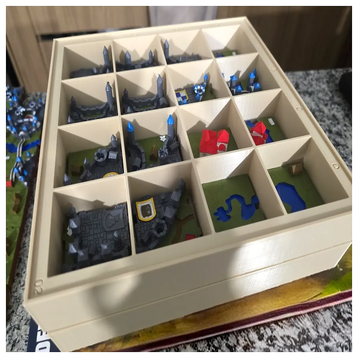 Kakanson 3D Organizer Toy Storage Box Kids Organization Baby Toy Storage Desktop Organizer 3D Space Storage Solutions