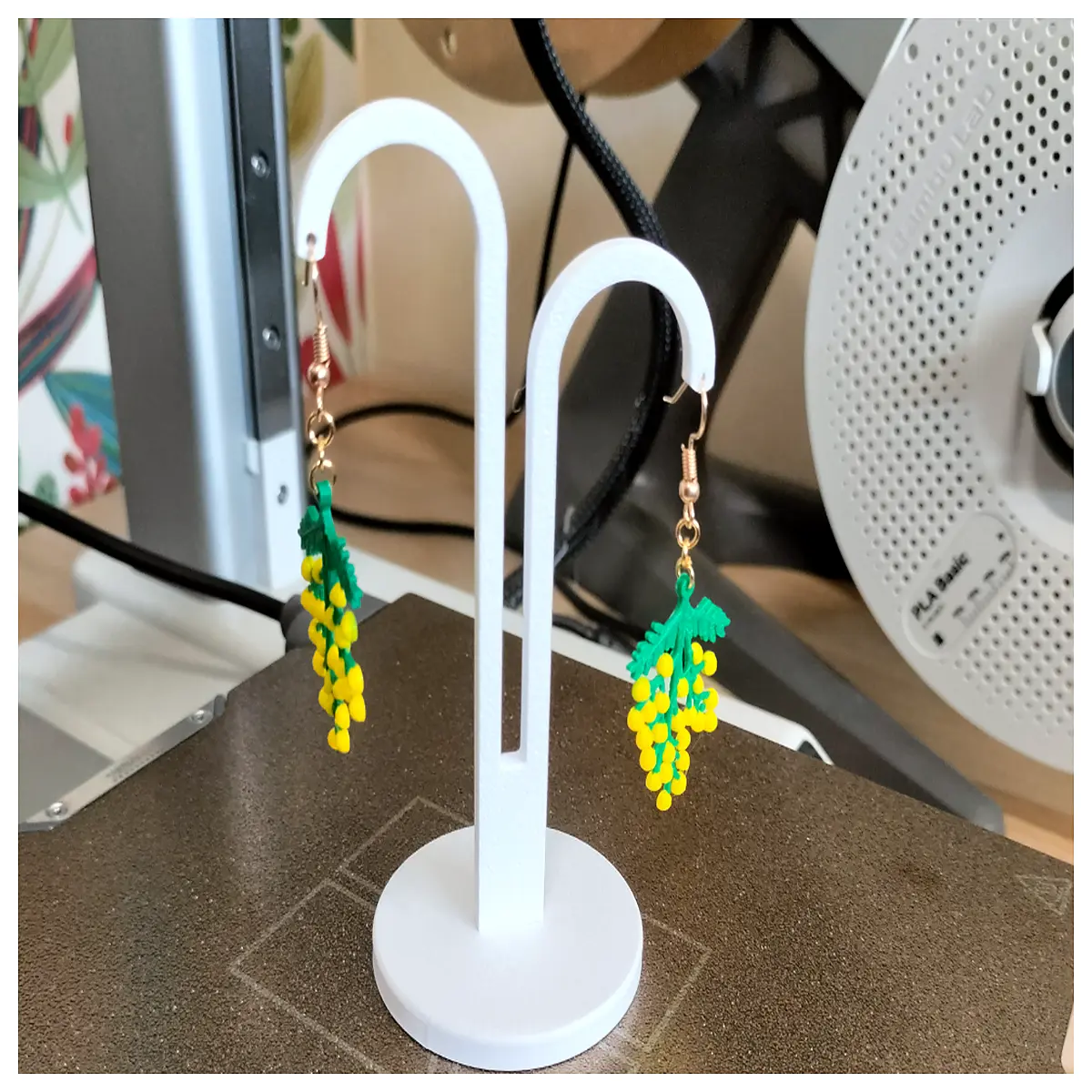 Mugwort Flower Earrings Women s Day Gift Spring Floral Jewelry Delicate Female Decoration