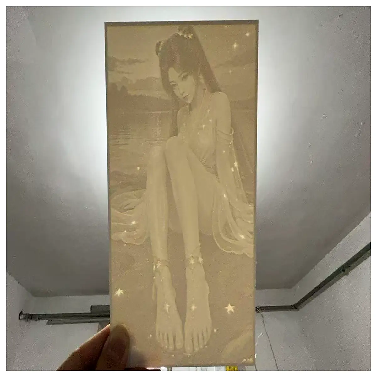 a record of a mortal to immortality mei ning resin statue translucent relief anime figure collectible decoration