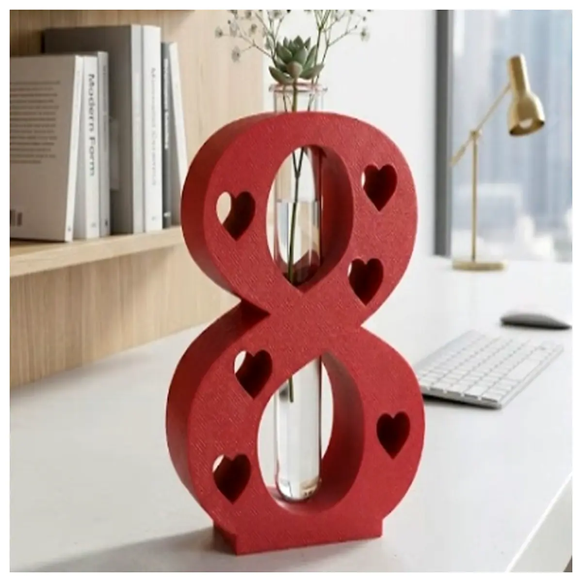 International Women s Day Gift 8th Flower Vase Mother s Day Surprise Gift Idea Creative Bouquet Decoration