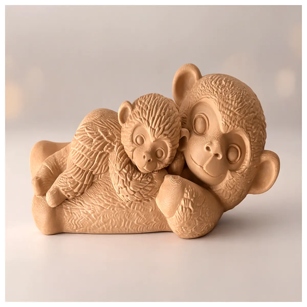 Monkey Punch Tribute Version Monkey Toy Kids Gift Collectible Monkey Model Monkey Merchandise Monkey Figurine Monkey Collectible