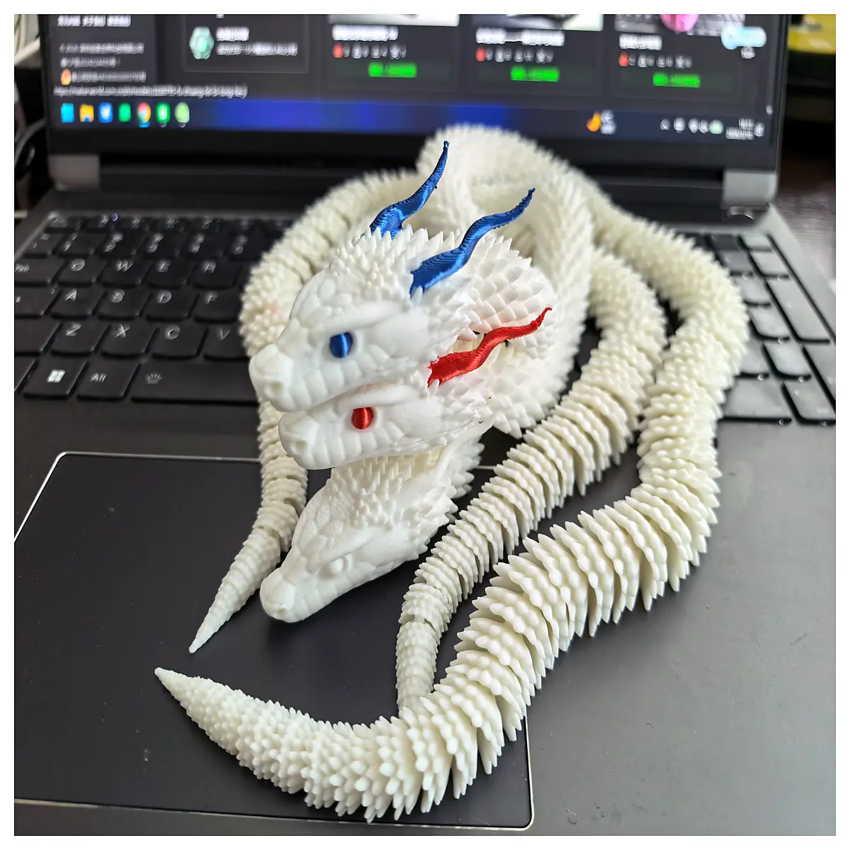 Dragon Serpent Model Movable Figure Dinosaur Serpent Jointed Toy Collectible Display Piece Realistic