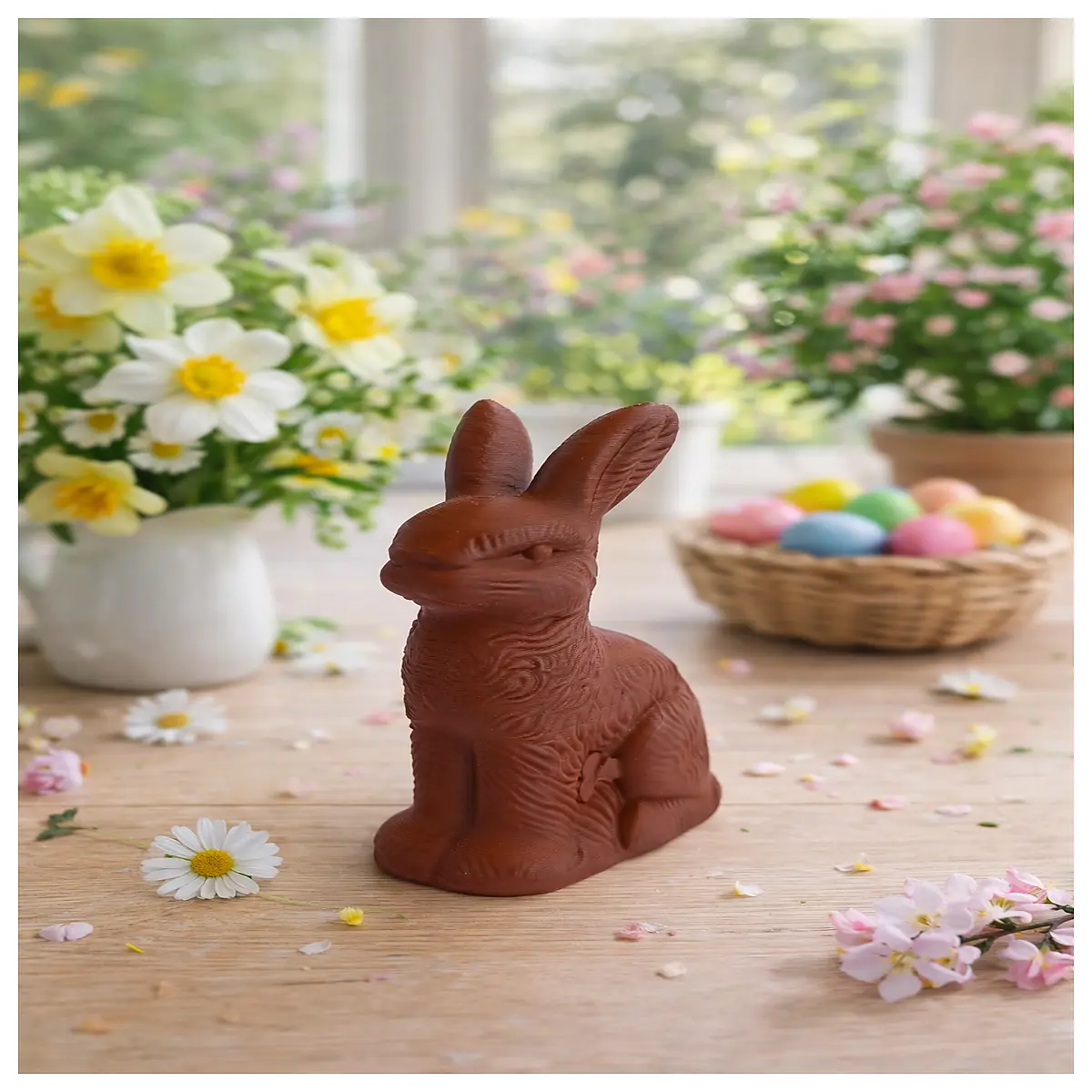 Chocolate Easter Rabbit Toy Festive Decoration Kids Gift Easter Surprise
