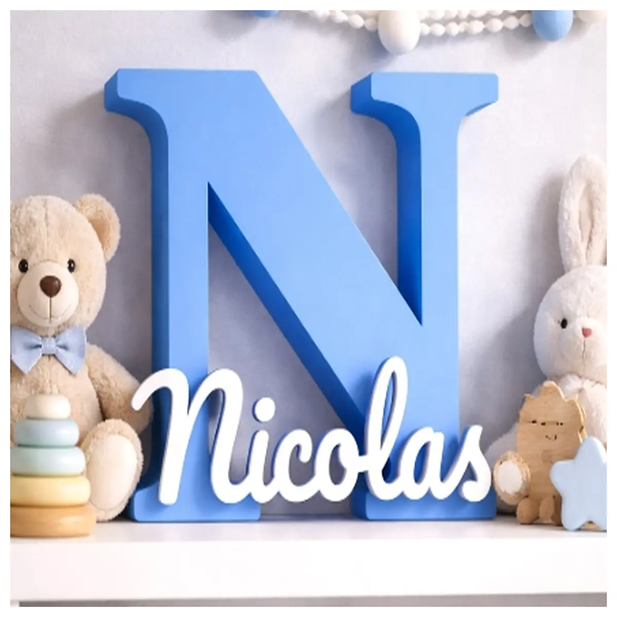 Nicholas Sign Decor Wall Decoration Hanging Ornament Indoor Decor Wall Art Decorative Panels Wall Accessories
