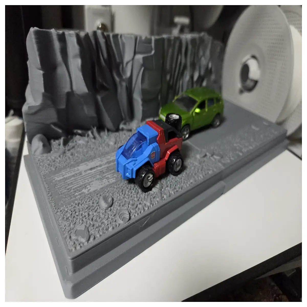 164 Scale Terrain Base Off Road Mountain Road Model Simulation Scene Accessories Scale Model Terrain