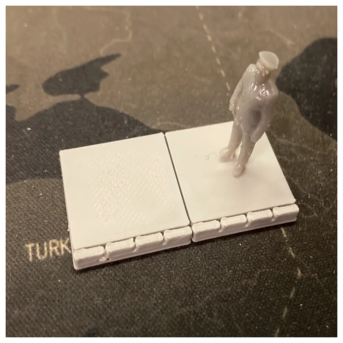 Street Sidewalk Section Model Railway H0 tt Railway Model Accessories Scene Decoration Railway Toys Mini Train Parts