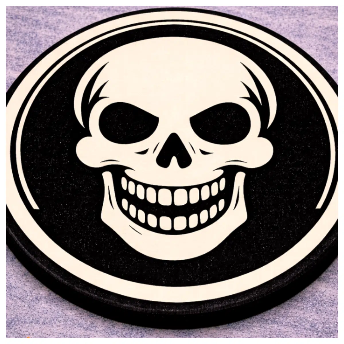Skull Beer Coasters Ice Pad Skeleton Decoration Party Supplies Coolers Drink Mats Halloween Decoration Creative Coasters