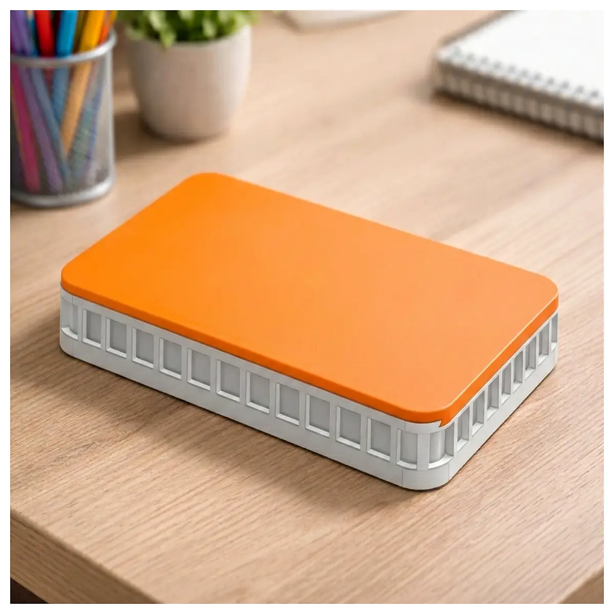 sliding lid storage box organizers for desk drawers plastic container with cover