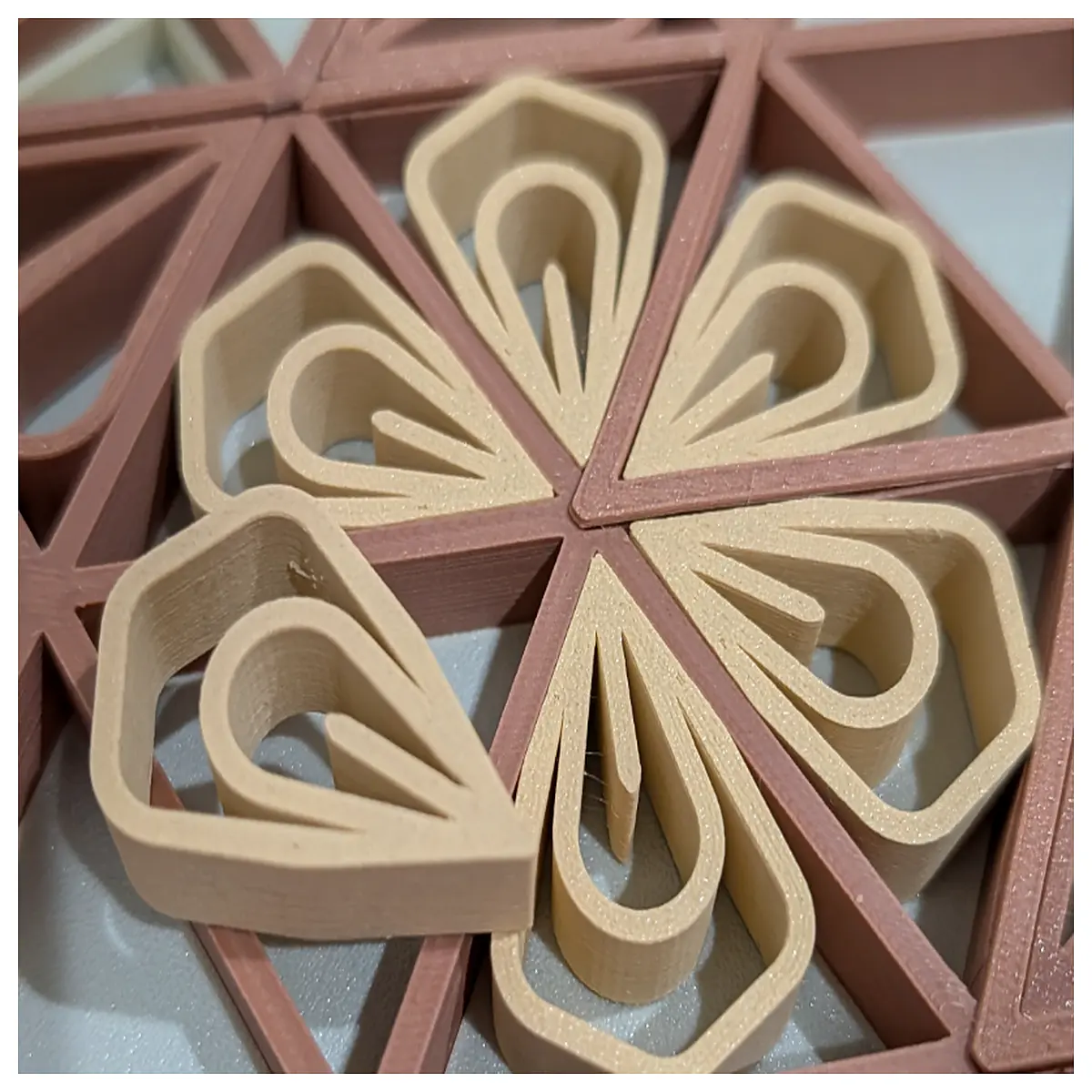 Paperview Kumiko Frame Flower Inserts Floral Decorations Indoor Plant Accessories Decorative Greenery Arrangement Pieces