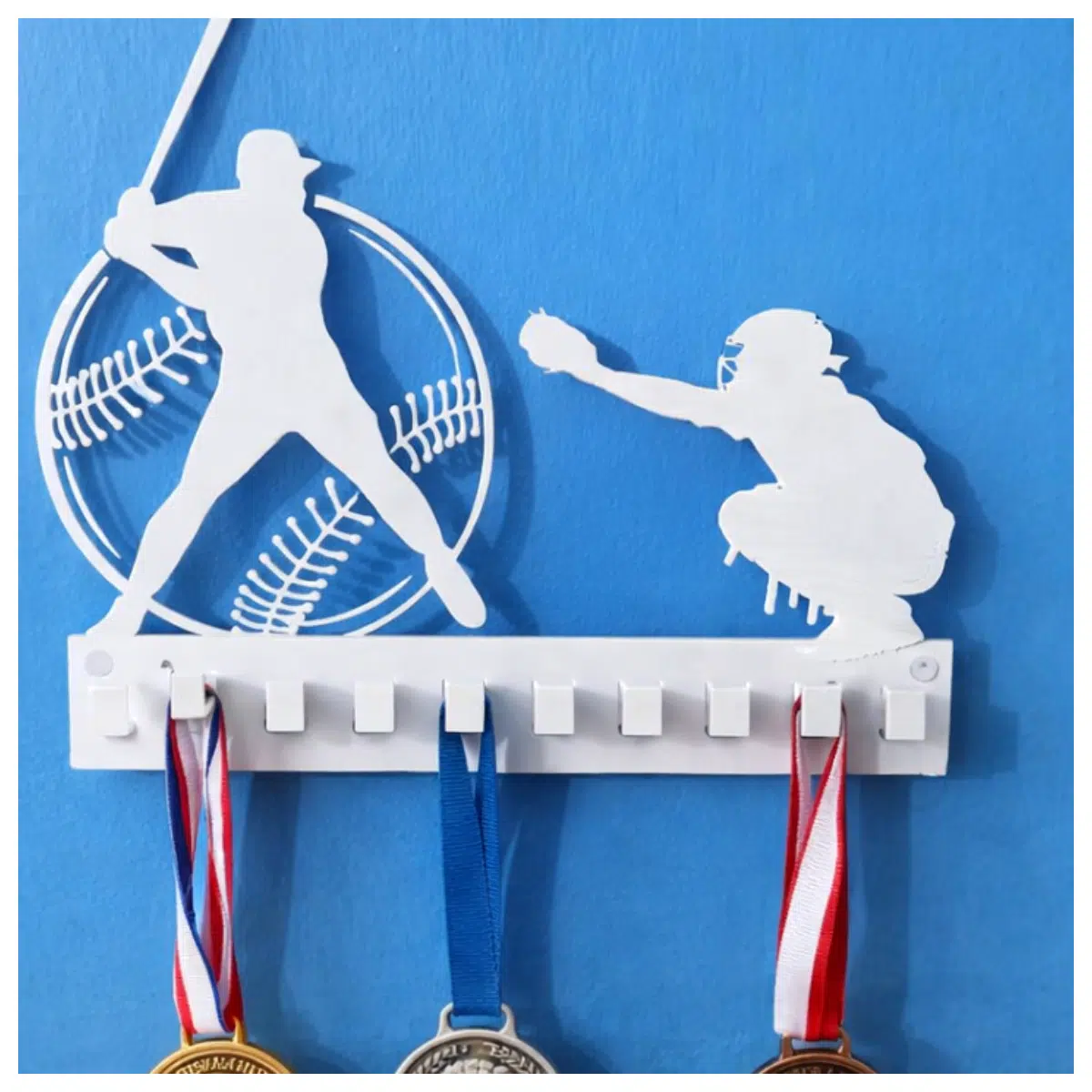 Baseball Award Display Stand Sports Trophy Holder Game Commemorative Hook Home Wall Decoration Baseball Tournament Prize Display