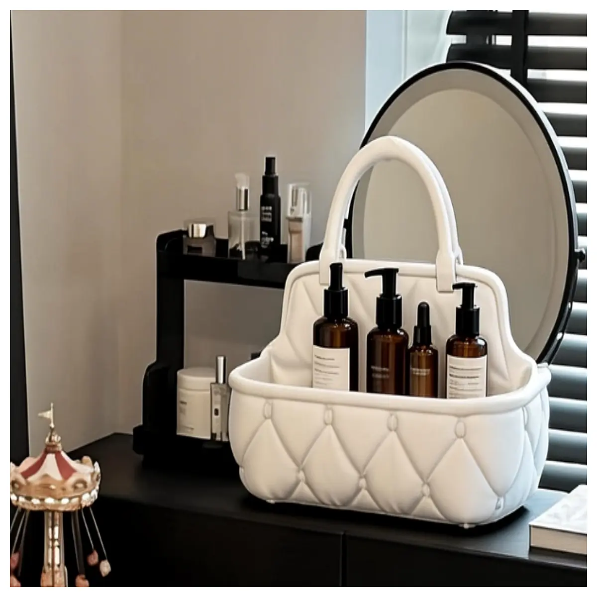 Cute Storage Boxes Organizer Basket Bathroom Haircare Container Home Entrance Shelf Hair Accessories Storage Box Set