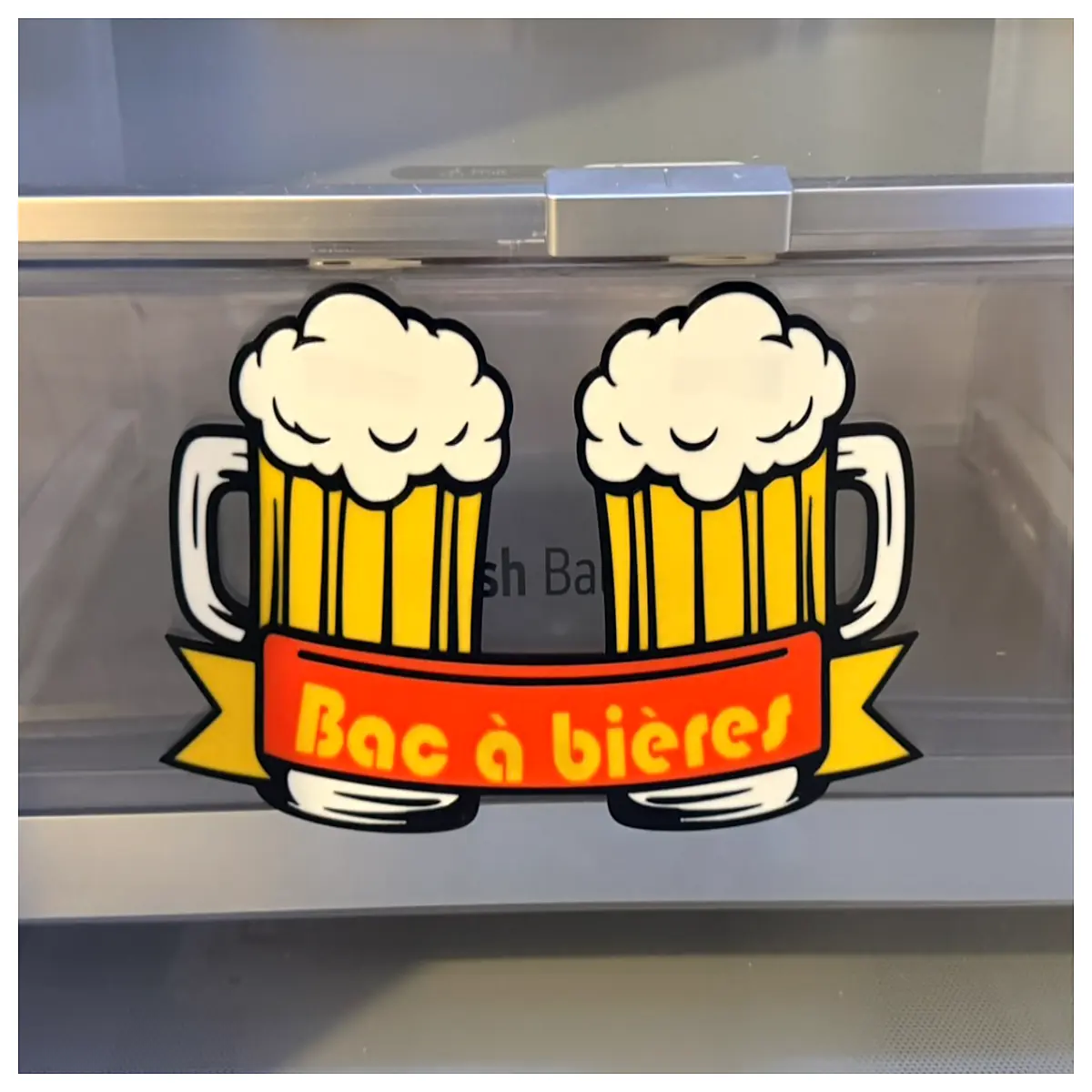 Fridge Beer Shelf Drink Storage Rack Beer Organizer Ice Bucket Kitchen Display Decor for Beer Lovers