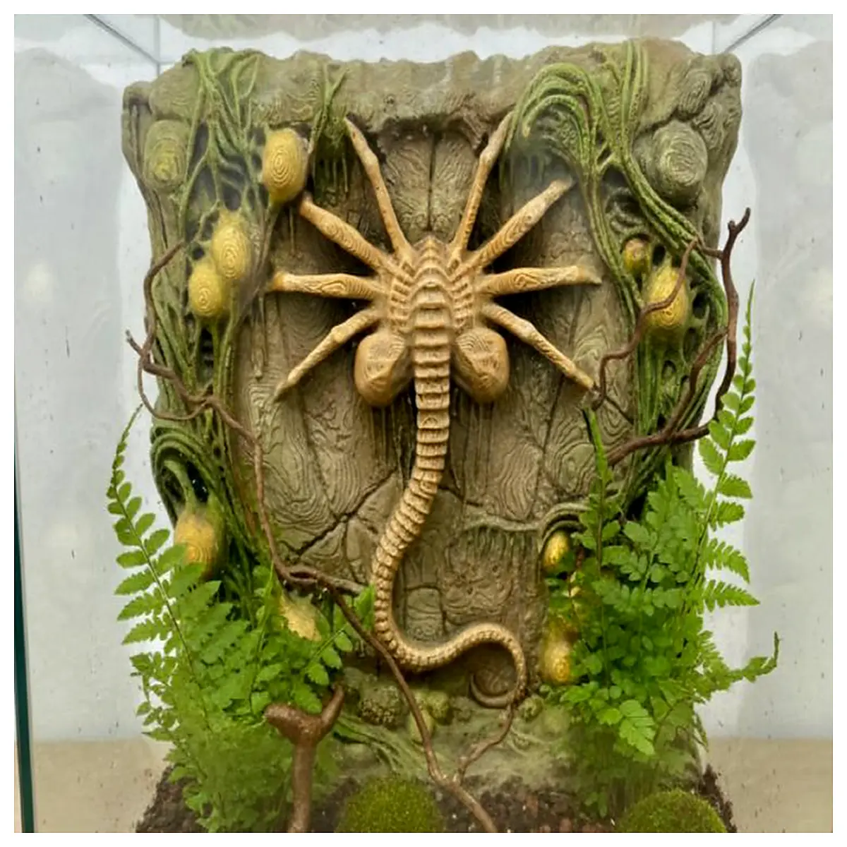 alien facehugger wall panel decoration sci home decor prop