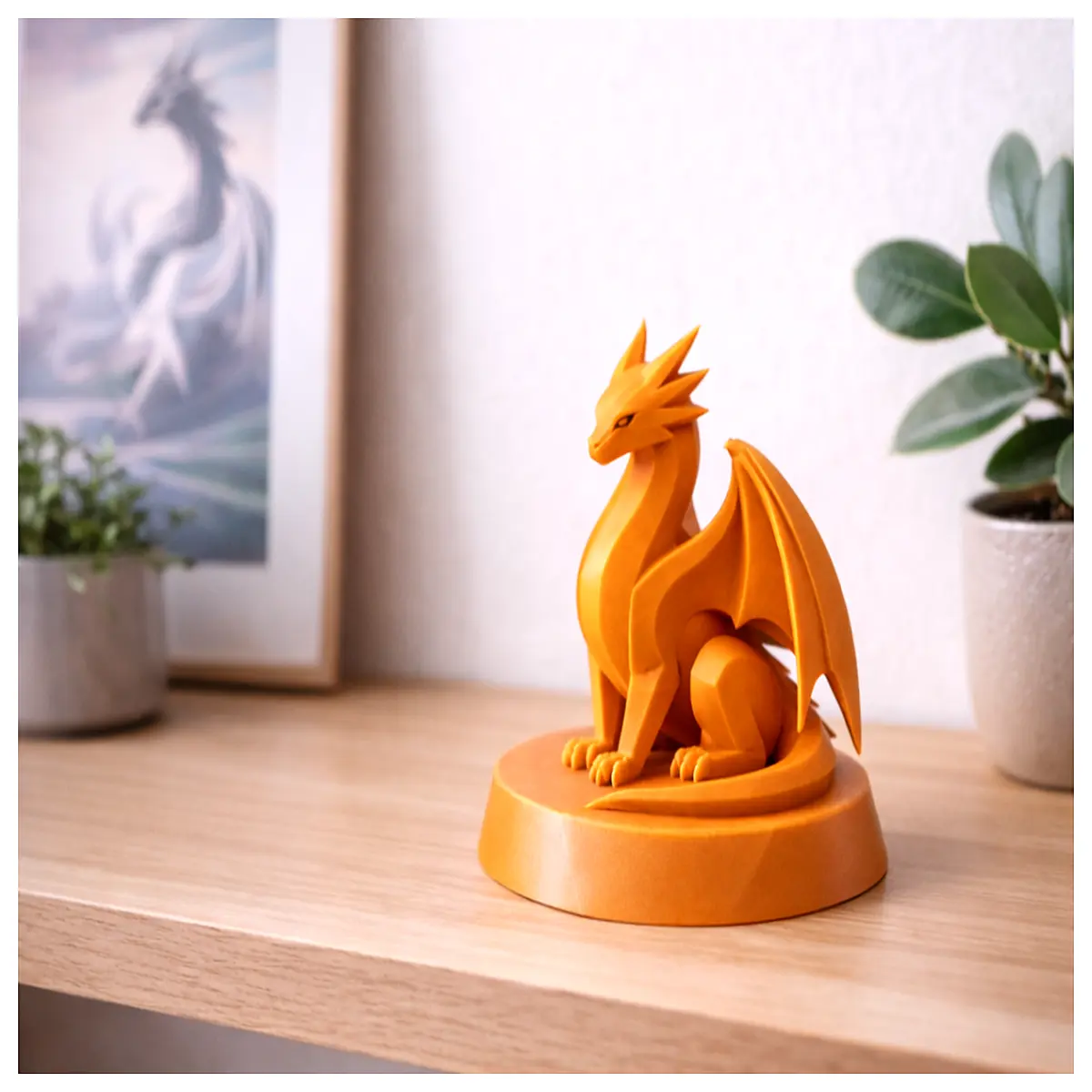 minimalist dragon statue for home decor modern abstract dragon sculpture sleek black resin dragon figurine contemporary art desk ornament
