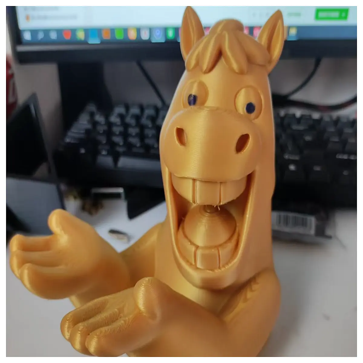 decorative horse statue holding items resin animal figurine for shelf home decor gift idea