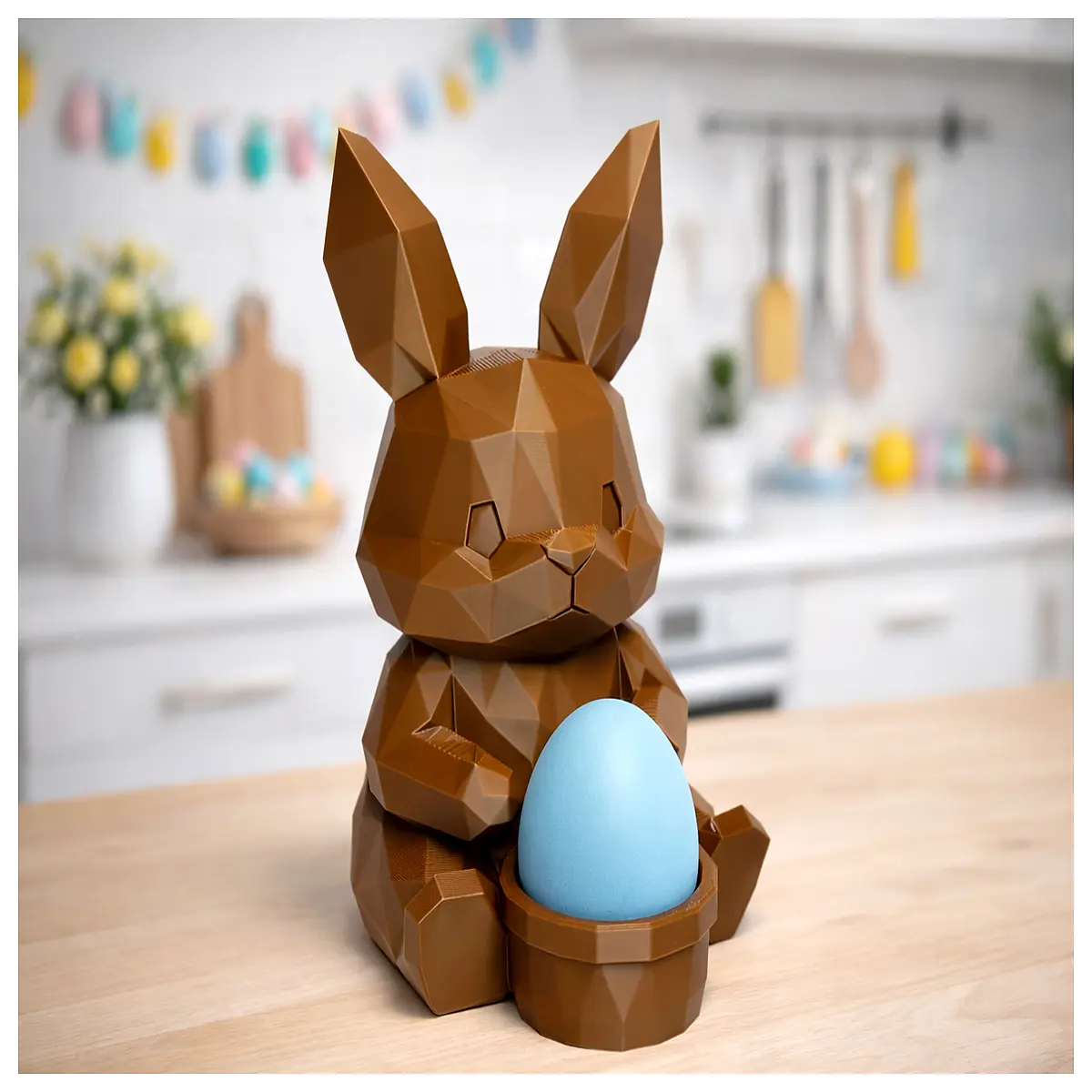 Low Poly Resurrection Easter Bunny Egg DIY Decoration Holiday Gift Toy Creative Craft Making