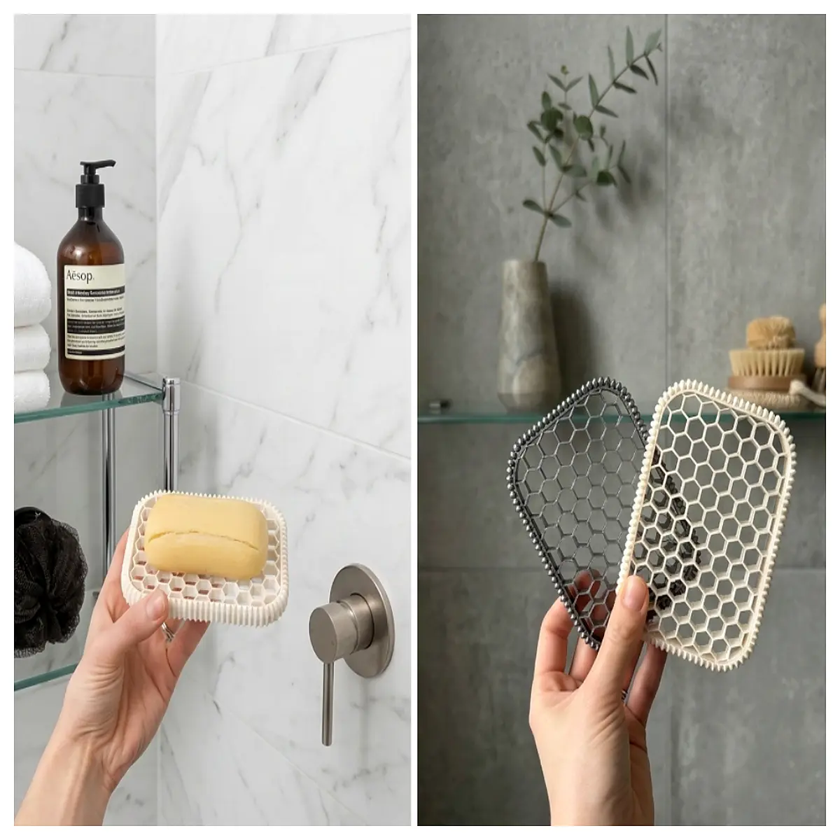 Shower Caddy Bath Soap Holder Wall Mounted Soap Dispenser Bathroom Shelf Shower Accessories Shower Caddy
