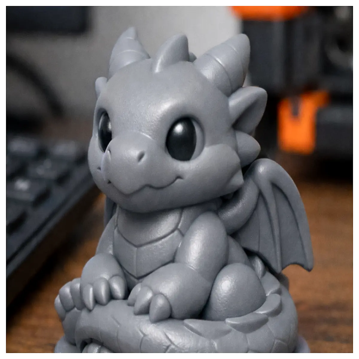 3D Printed Cute Little Dragon Model Toy Easy to Make Desktop Decoration Kids Gift Mini Dragon Accessory Little Dragon Parts