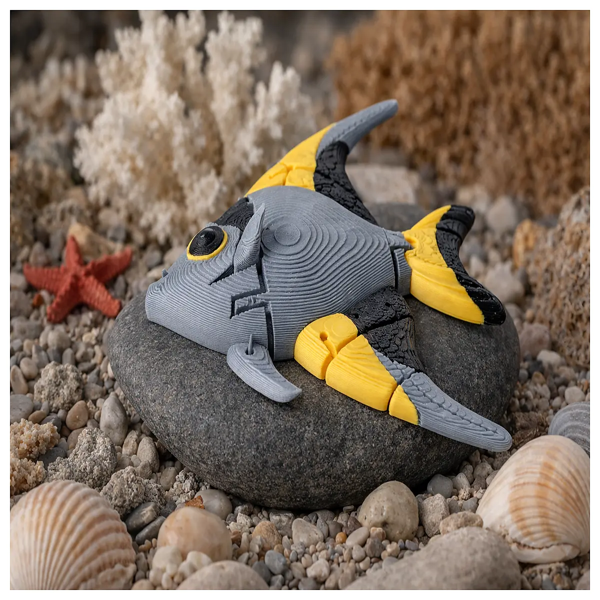 Moving Fish Toy Desktop Cute Fish Poseable Aquarium Decoration Fish Accessories Pet Fish Parts