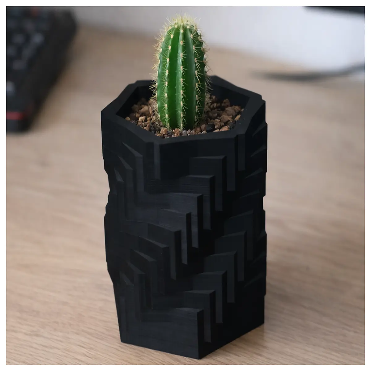 geometric cube planter modern square pot for succulents indoor outdoor concrete style decor