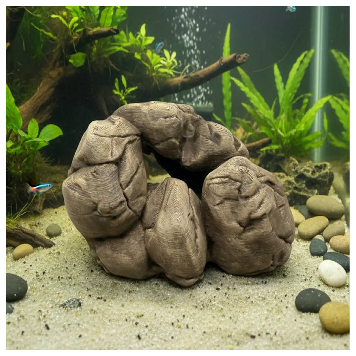 outdoor garden rock hideaway shelter for pets wildlife camera mossy stone cover