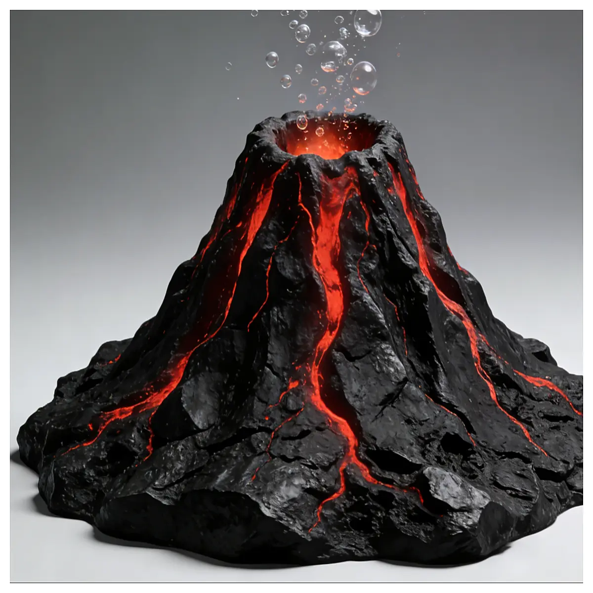 Underwater Lava Volcano Decoration Aquarium Landscape Coral Reef Scene Volcano Model Fish Tank Ornament Create Stunning Aquatic Displays