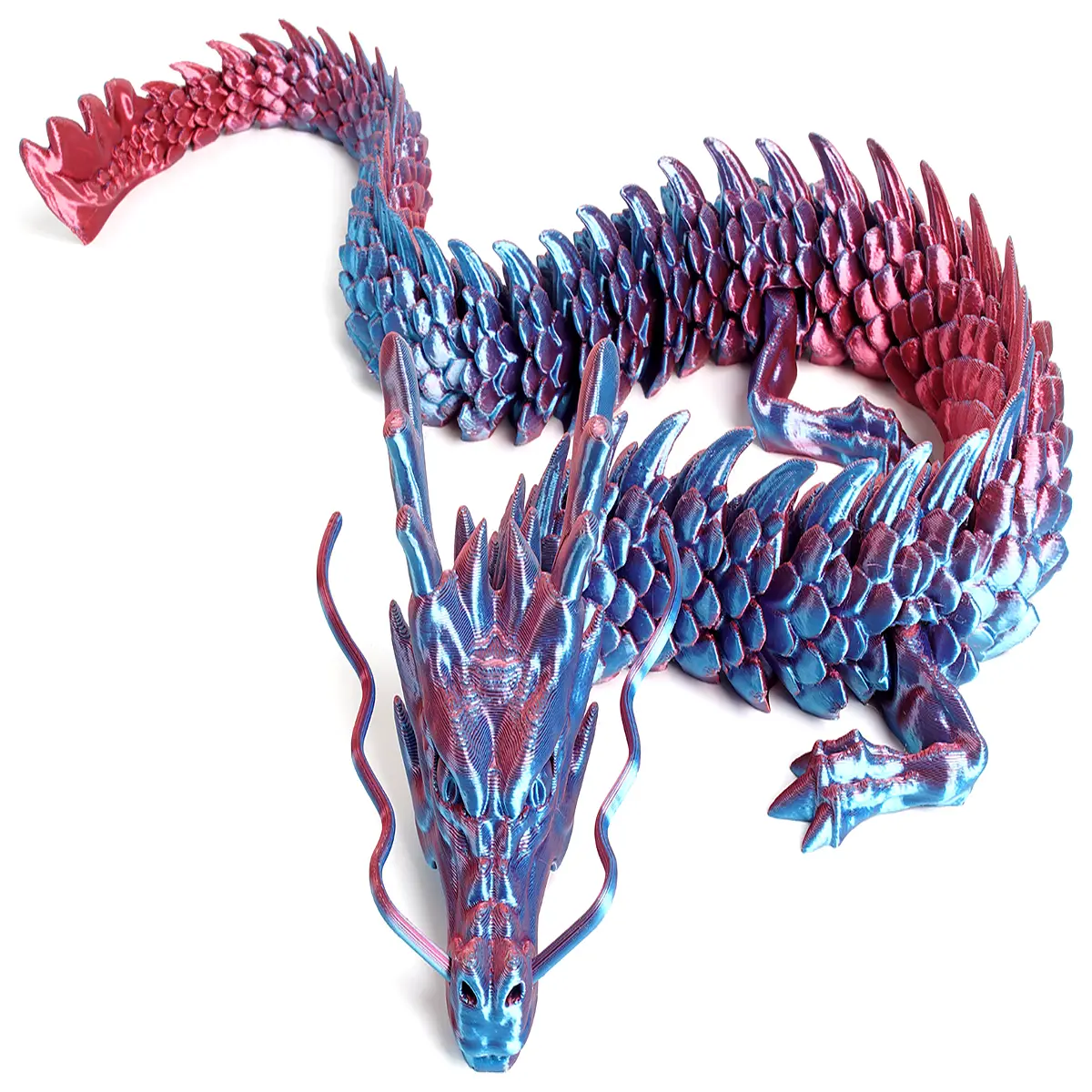Articulated Dragon Model Toy Realistic Joints Figure Model Kids Educational Toy Flexible Dragon Joint Movement Dragon