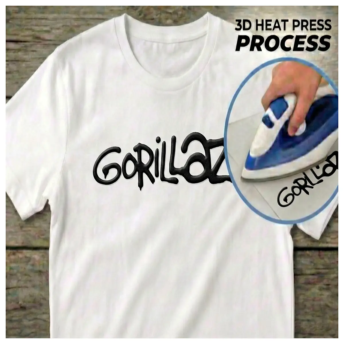 Gorillaz T Shirt Print Band Graphic Tee Trendy Band Shirt Hip Hop Clothing Music Shirt