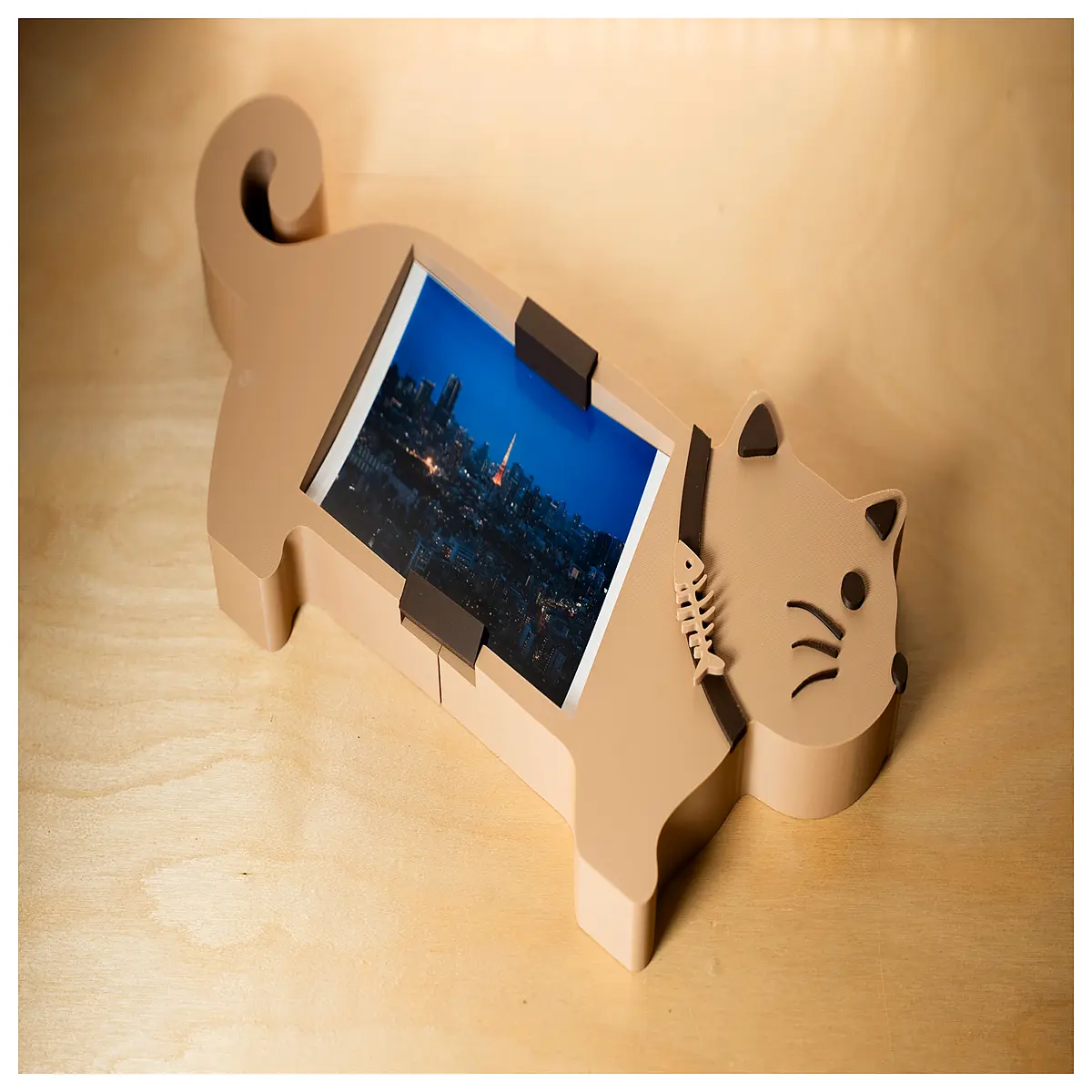 Cat 3D Photo Frame Cute Pet Memorial Gift Cat Decoration Desktop Display Paw Print Keepsake Cat Frame