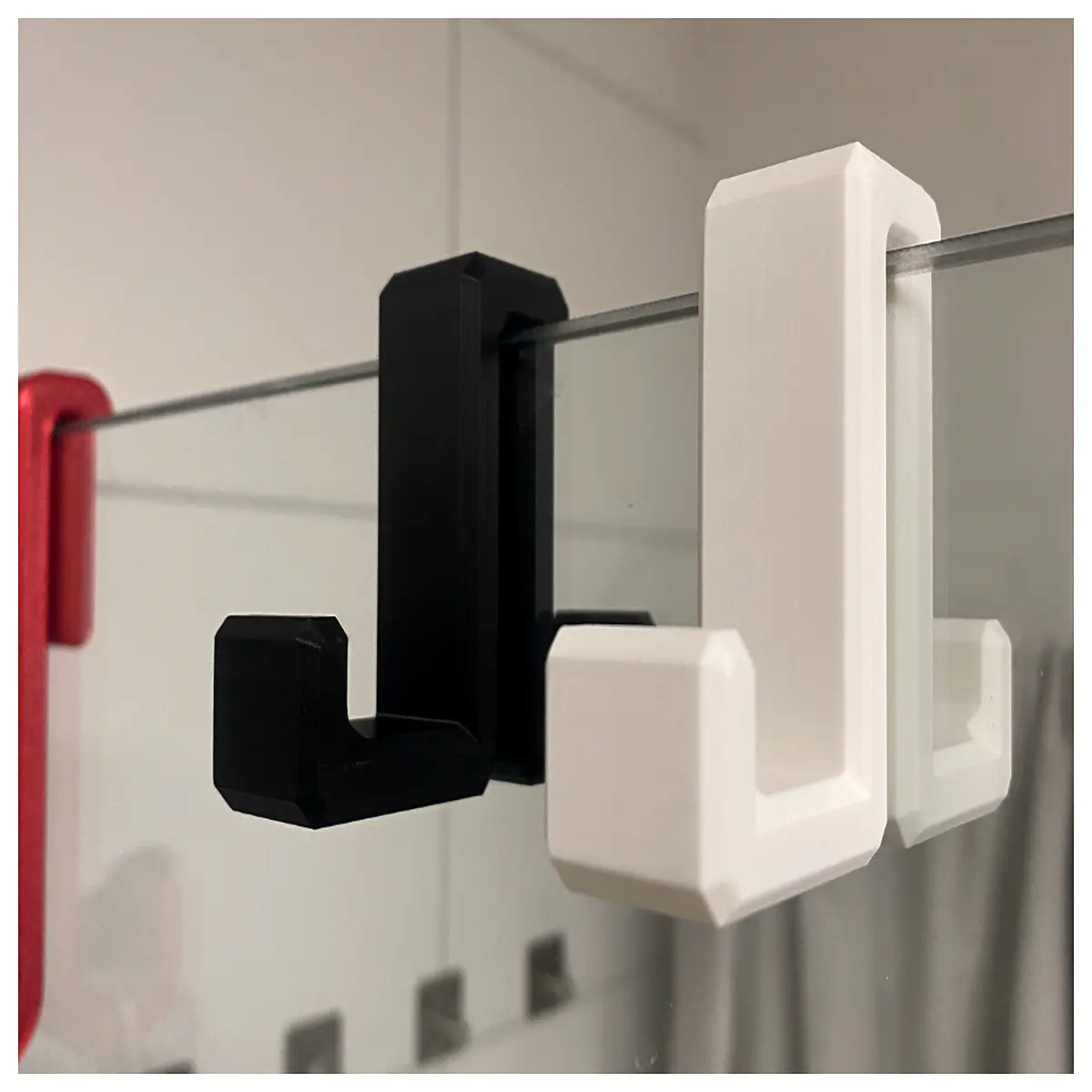 Glass Shower Hooks 6810mm Bathroom Hooks Shower Wall Mounts Bathroom Shelf Wall Hanging Accessories Heavy Duty