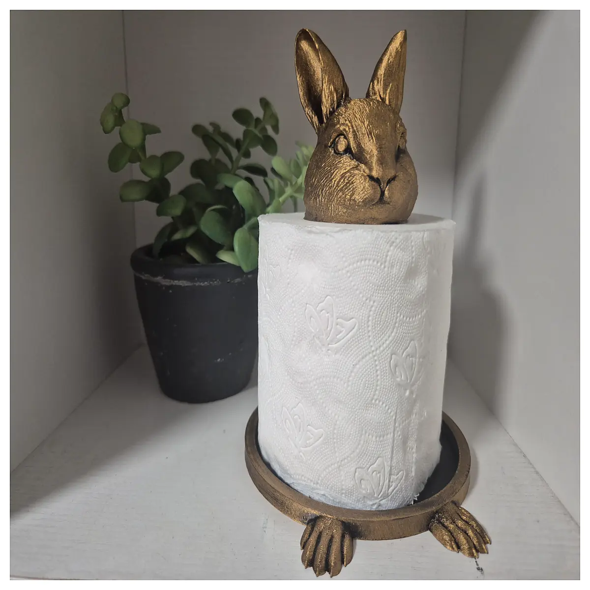 Rabbit Tissue Holder Bathroom Decor Pet Figurine Rabbit Toy Rabbit Decoration Cute Rabbit Gift Rabbit Holder