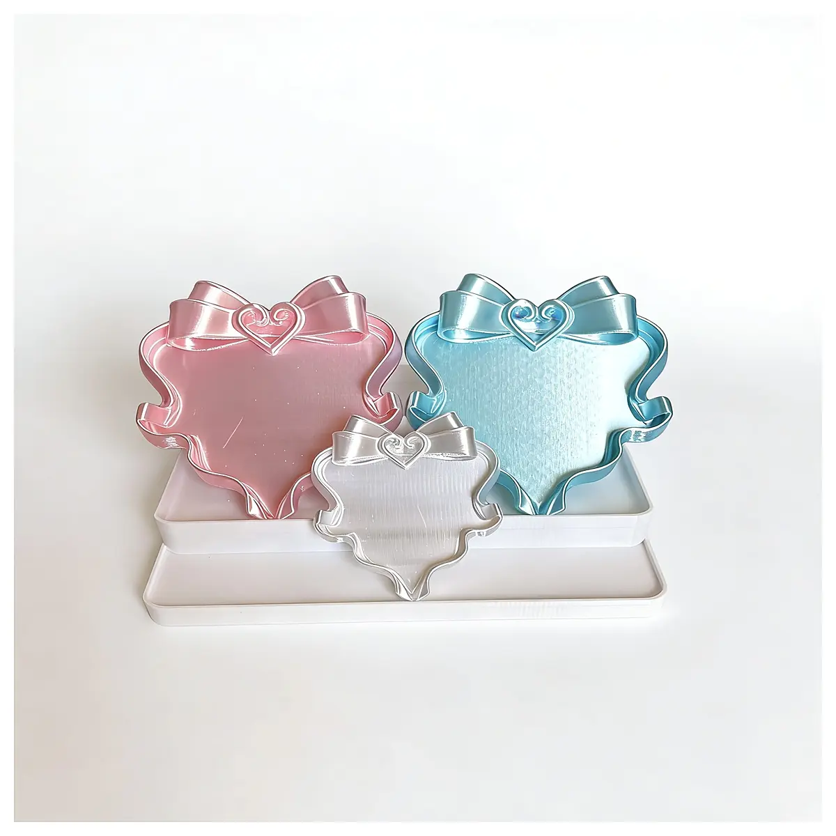 Bow Twisty Tray Creative Desktop Decoration Waste Tray Lovely Valley Me Decorative Accessory Gift Item