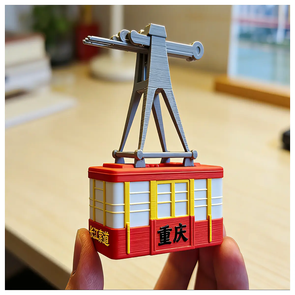 Chongqing Yangtze Bridge Model Miniature Scenic Railway Toy Collection Building Model Bridge Model