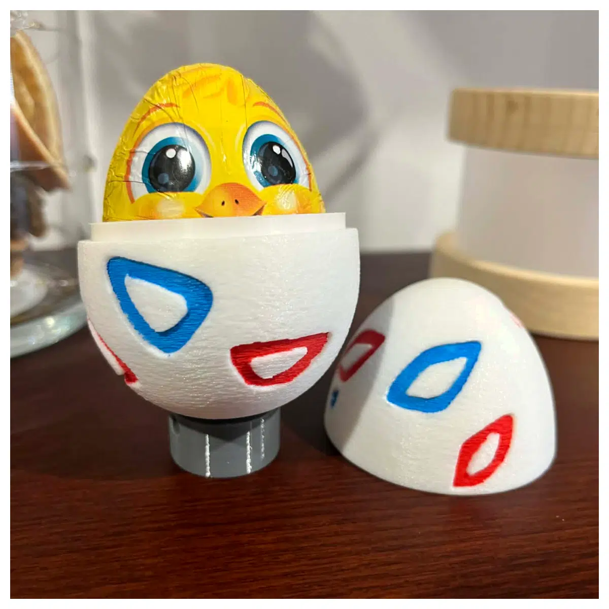 Pokebi Egg Fun Egg Container Multi Compartment Organizer Egg Box Snack Container Toy Storage Nut Jar Creative Gift