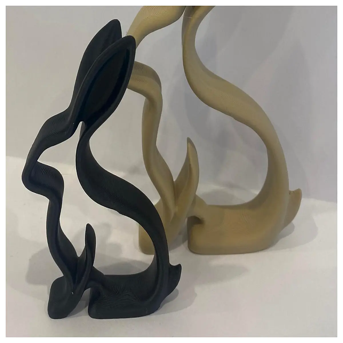 minimalist rabbit sculpture modern home decor abstract animal statue for living room shelf desk accent