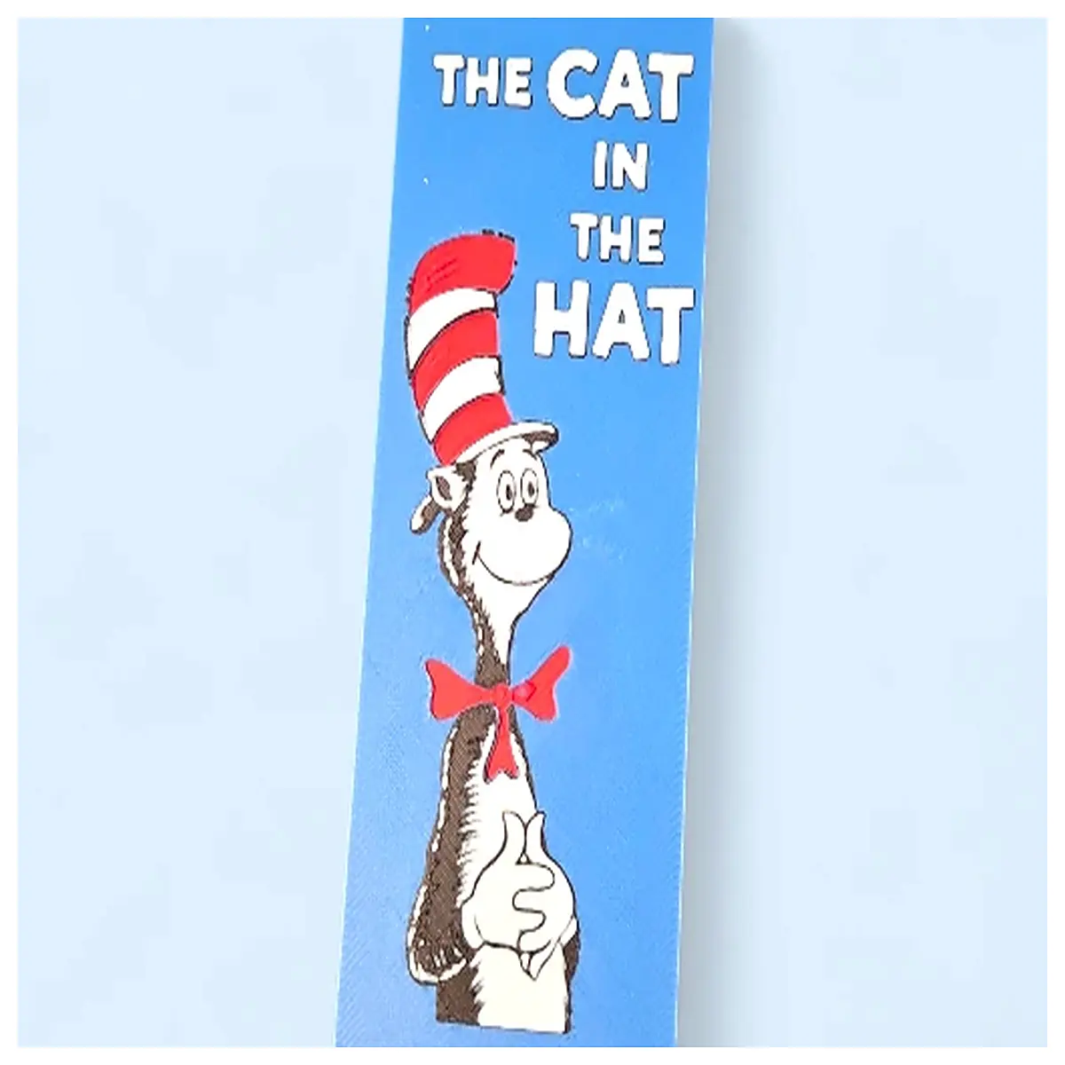 Cat Sus with Hat Bookmark 50mm x 150mm Card Stationery Collection Cute Cat Bookmark