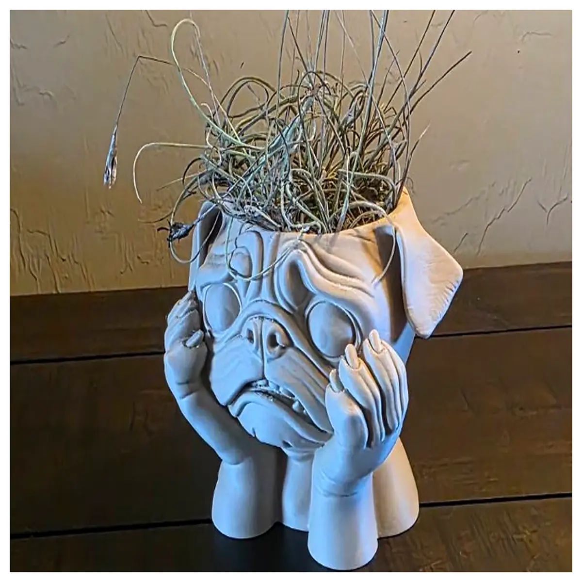 Bago Dog Air Plant Pot Stand Pet Home Decor Creative Flower Rack Indoor Plant Holder Dog Accessories