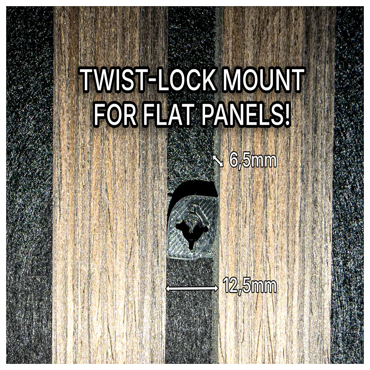 Soundproofing Panel Twist Lock Installation Seat Wall Mounting Bracket Sound Wall Panel Accessories Twist Lock Seat