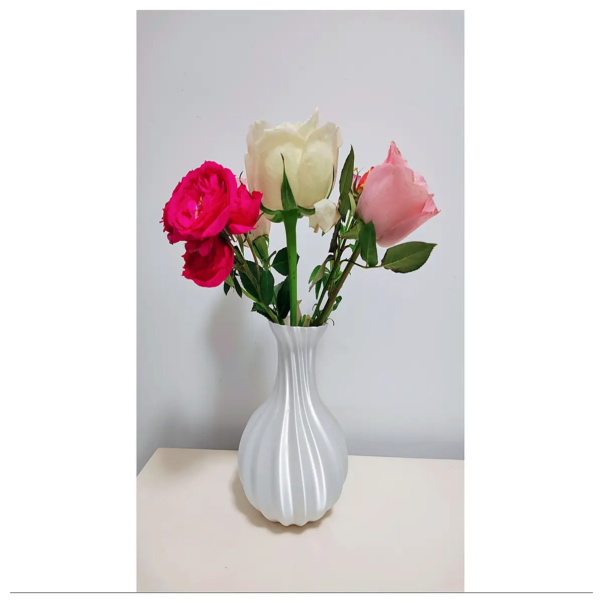 Woven Floral Waterfall Vase Traditional Pattern Ceramic Art Decor Home Accent Gift Idea Decorative Vase