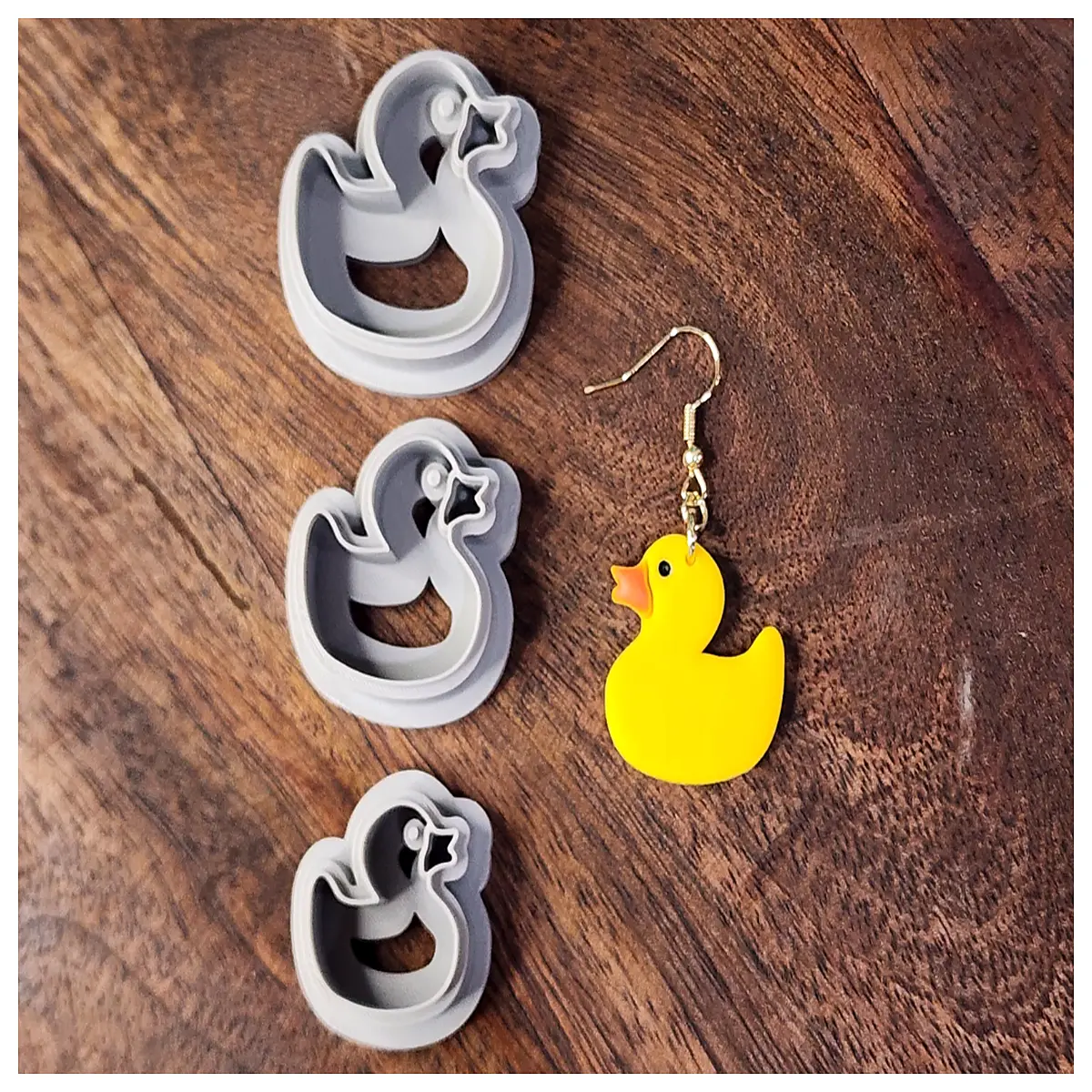 Rubber Duck Earrings Cutter Duck Shaped Cutting Tool Jewelry Making DIY Earring Accessories Duck Cutting Machine