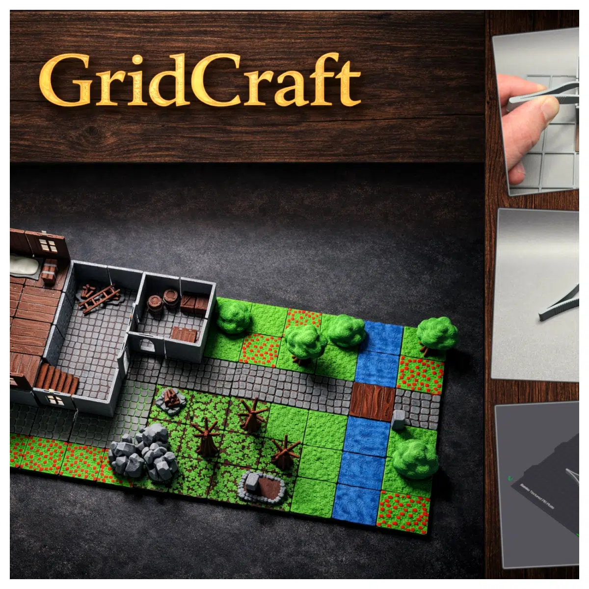 GridCraft Tongs Grab Small Parts Precision Model Assembly DIY Crafts Component Grippers