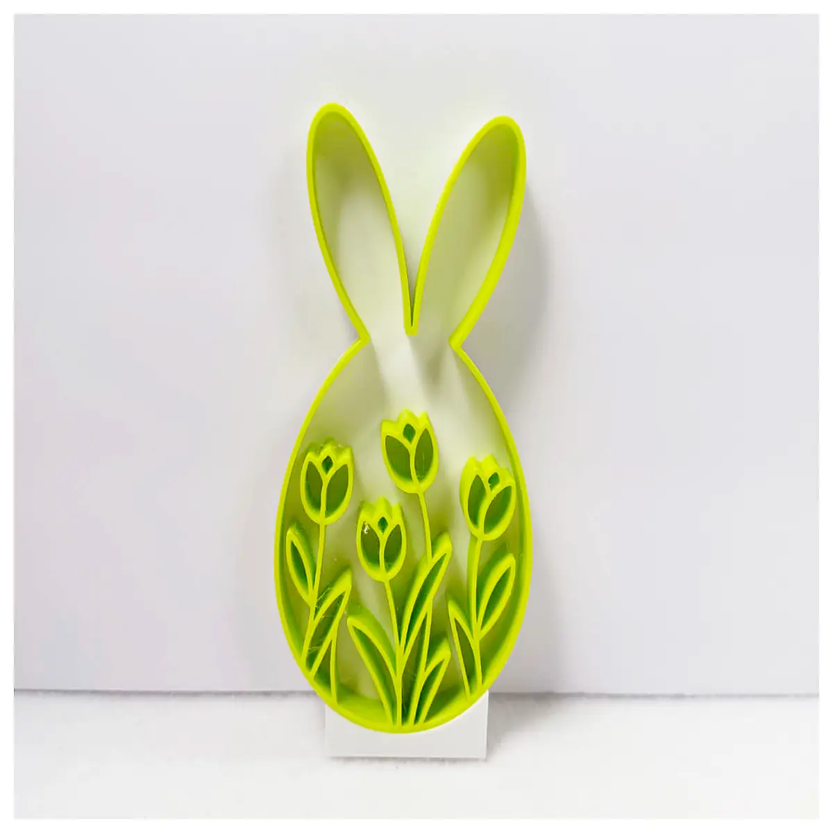 tulip rabbit figurine home decor spring garden statue cute bunny ornament for shelf desk or yard