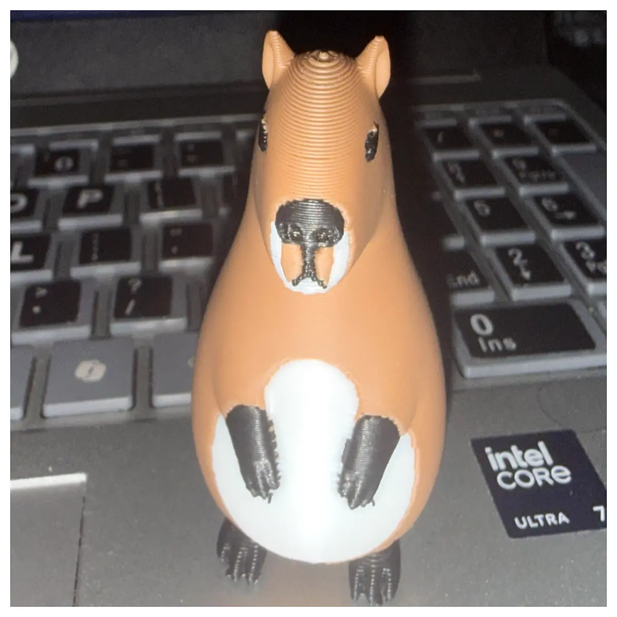 3D Printed Capybara Model Cute Animal Figurine Desk Decoration Gift Architectural Model Capybara Toy Parts